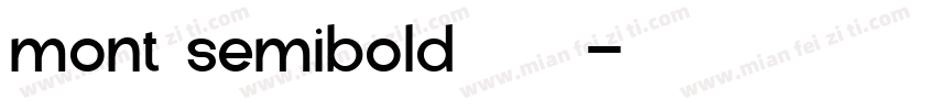 mont semibold字体下载字体转换